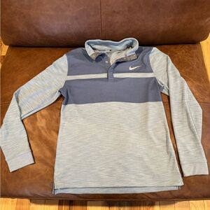 Nike Golf Blue and Gray Long Sleeve Shirt